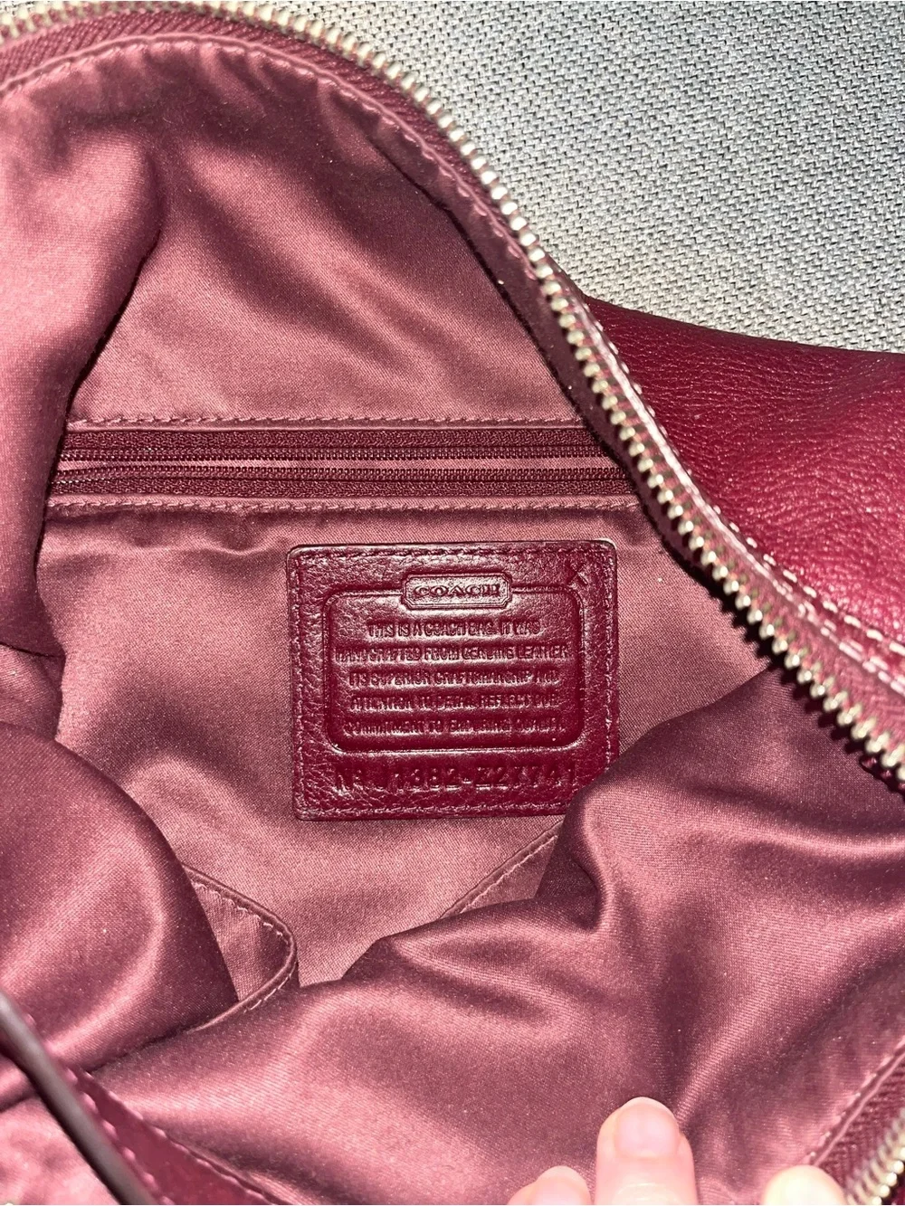 Vintage Coach | Burgundy Leather Crossbody Bag